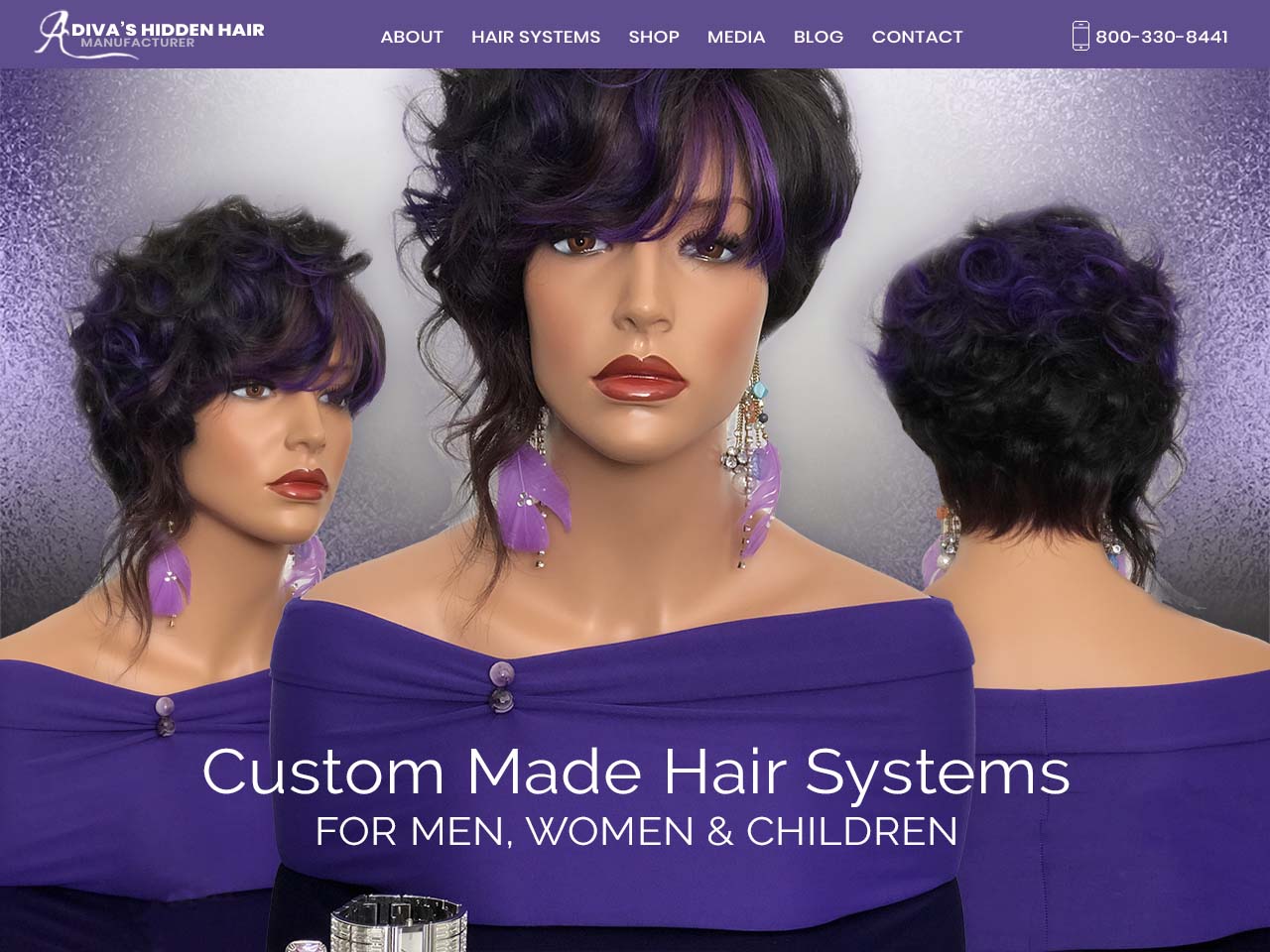 Hair Manufacturing Website Design | Envisager Studio