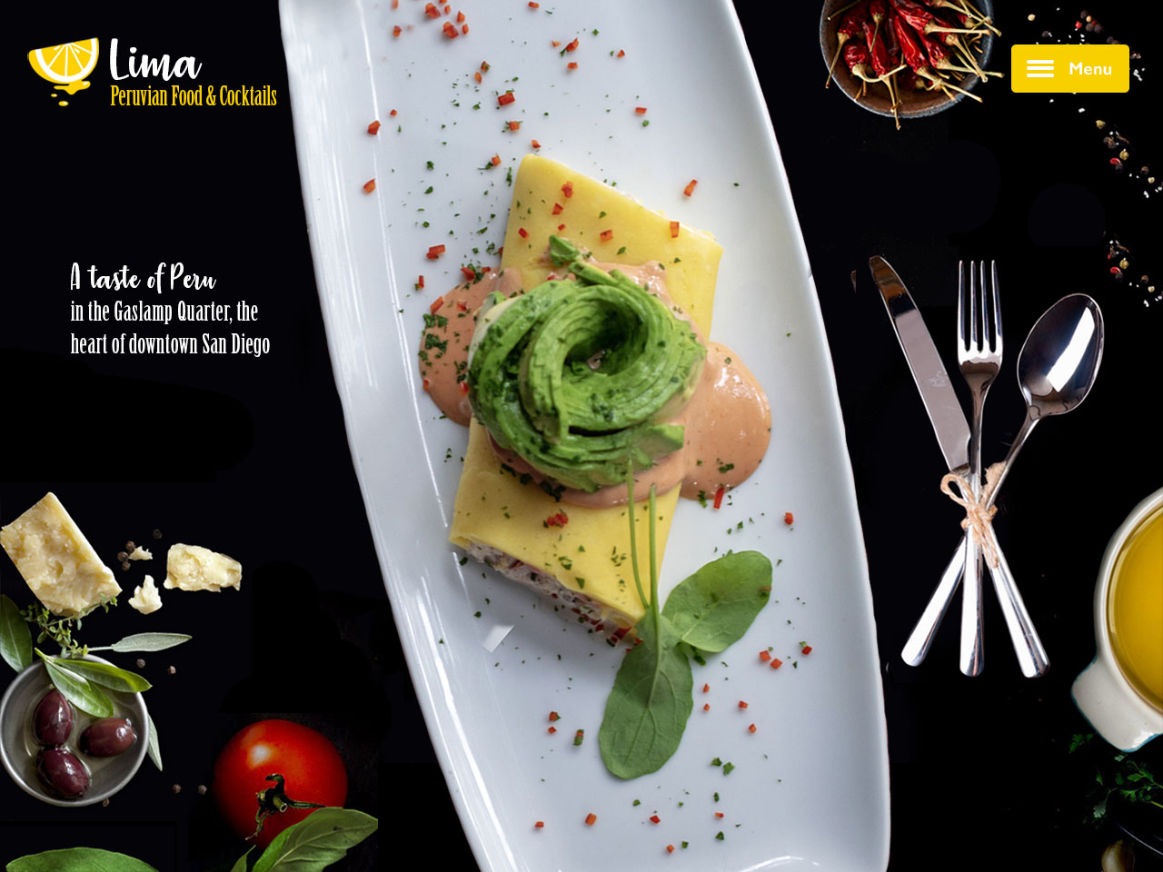 Peruvian Food Restaurant Website Design | Envisager Studio
