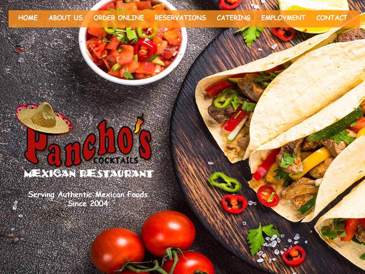 Website Design for Mexican Restaurant | Envisager Studio