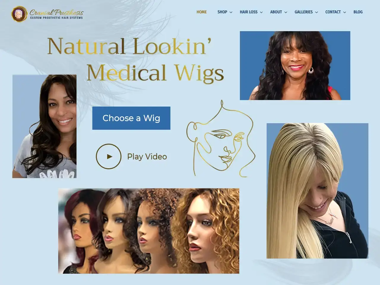 Wigs Custom Website Designed by Envisager Studio